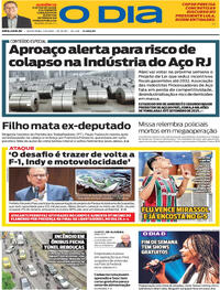 Capa do jornal O Dia 07/11/2025