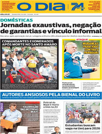 Capa do jornal O Dia 09/06/2025