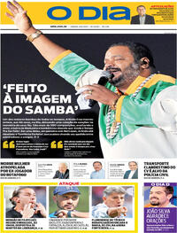 Capa do jornal O Dia 09/08/2025