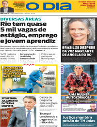 Capa do jornal O Dia 09/09/2025
