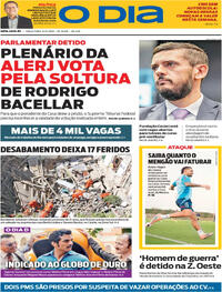 Capa do jornal O Dia 09/12/2025