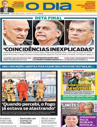 Capa do jornal O Dia 10/09/2025