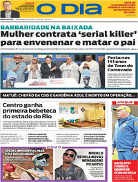 Capa do jornal O Dia 10/10/2025