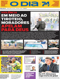 Capa do jornal O Dia 11/06/2025