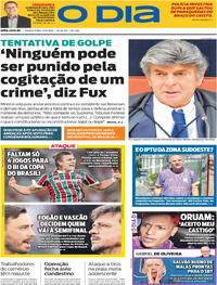 Capa do jornal O Dia 11/09/2025