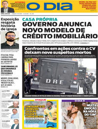 Capa do jornal O Dia 11/10/2025