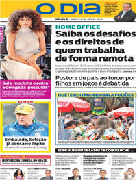 Capa do jornal O Dia 12/10/2025