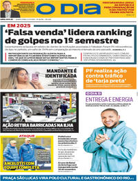 Capa do jornal O Dia 12/11/2025