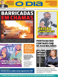 Capa do jornal O Dia 12/12/2025