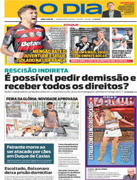 Capa do jornal O Dia 15/09/2025