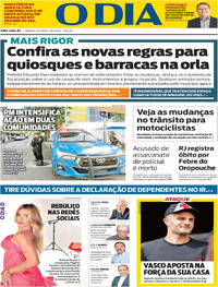 Capa do jornal O Dia 17/05/2025