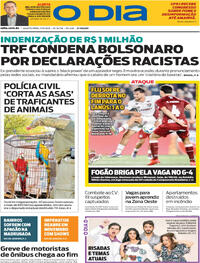 Capa do jornal O Dia 17/09/2025