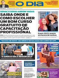 Capa do jornal O Dia 17/11/2025
