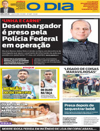Capa do jornal O Dia 17/12/2025