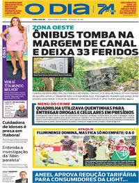 Capa do jornal O Dia 18/06/2025