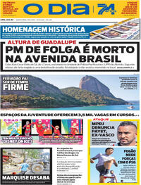 Capa do jornal O Dia 19/06/2025