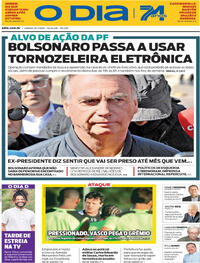 Capa do jornal O Dia 19/07/2025