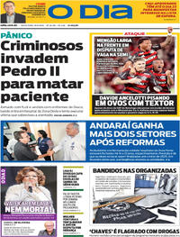 Capa do jornal O Dia 19/09/2025