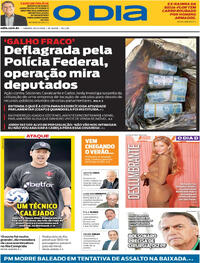 Capa do jornal O Dia 20/12/2025