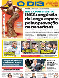 Capa do jornal O Dia 21/09/2025