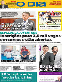 Capa do jornal O Dia 22/08/2025