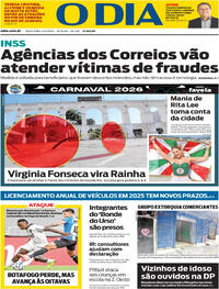 Capa do jornal O Dia 23/05/2025
