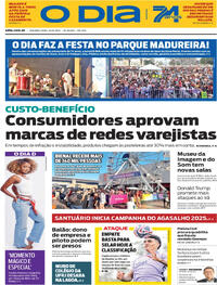 Capa do jornal O Dia 23/06/2025