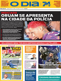 Capa do jornal O Dia 23/07/2025