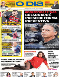 Capa do jornal O Dia 23/11/2025