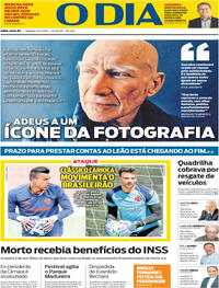 Capa do jornal O Dia 24/05/2025
