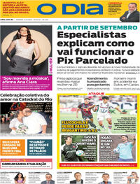 Capa do jornal O Dia 24/08/2025