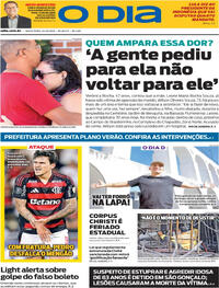 Capa do jornal O Dia 24/10/2025