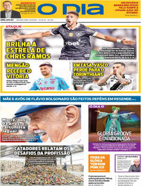 Capa do jornal O Dia 25/08/2025