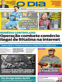 Capa do jornal O Dia 26/09/2025