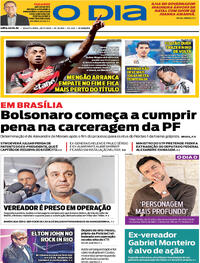 Capa do jornal O Dia 26/11/2025