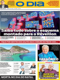 Capa do jornal O Dia 27/12/2025