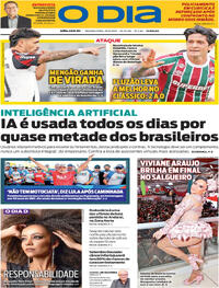 Capa do jornal O Dia 29/09/2025