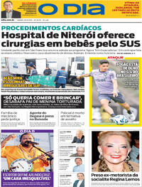 Capa do jornal O Dia 30/08/2025