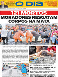 Capa do jornal O Dia 30/10/2025