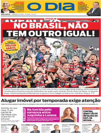 Capa do jornal O Dia 30/11/2025