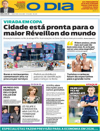 Capa do jornal O Dia 30/12/2025