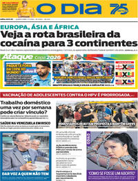 Capa Jornal O Dia