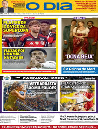 Capa do jornal O Dia 02/02/2026
