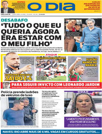 Capa do jornal O Dia 02/04/2026