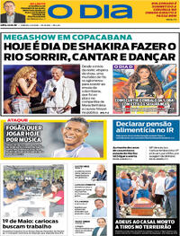 Capa do jornal O Dia 02/05/2026