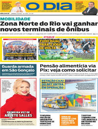 Capa do jornal O Dia 02/08/2026