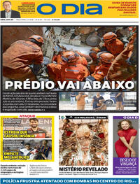 Capa do jornal O Dia 03/02/2026