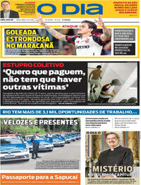 Capa do jornal O Dia 03/03/2026