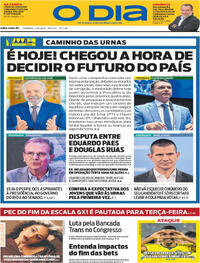 Capa Jornal O Dia