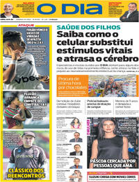 Capa do jornal O Dia 05/04/2026